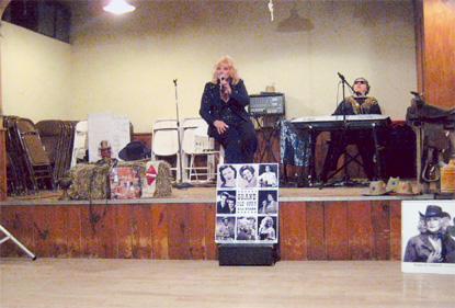 Jeannie Romeo and Alice Lockwood at the Brush Barn theater entertaining the audience with many of their originals from the new CD "Ladies Love Country".